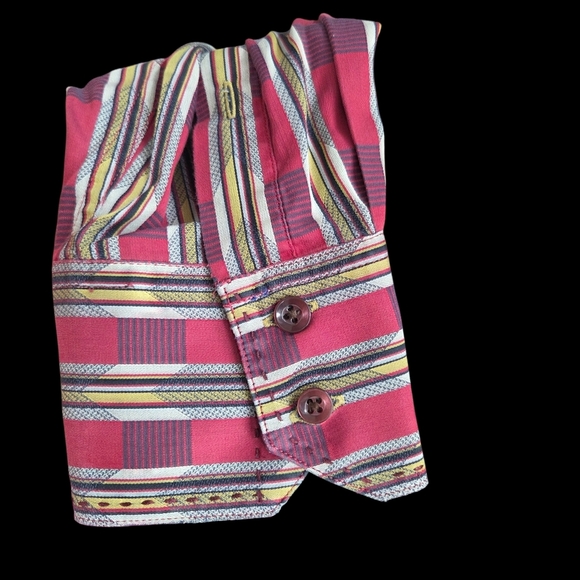Robert Graham Multicolor Striped Button Down Shirt Size L - Picture 3 of 9